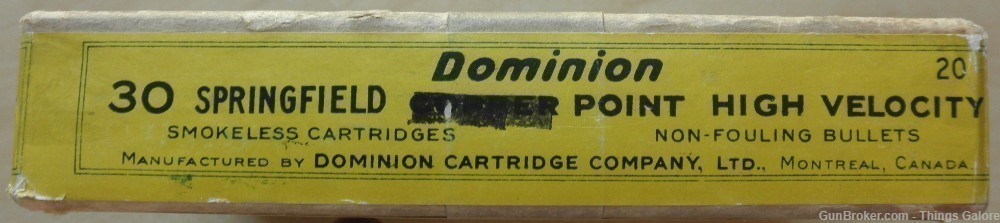 30-06 Dominion Cartridge Co. Limited Montreal Canada Pointed High Velocity-img-2