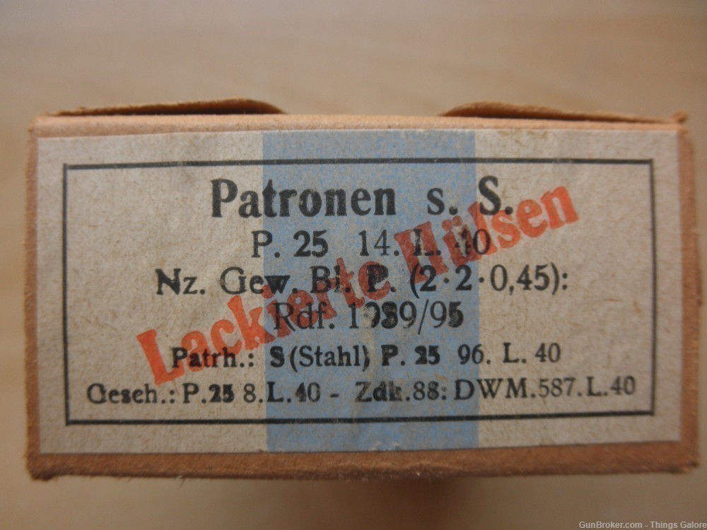 WWII GERMAN 8MM MAUSER AMMO box.-img-0