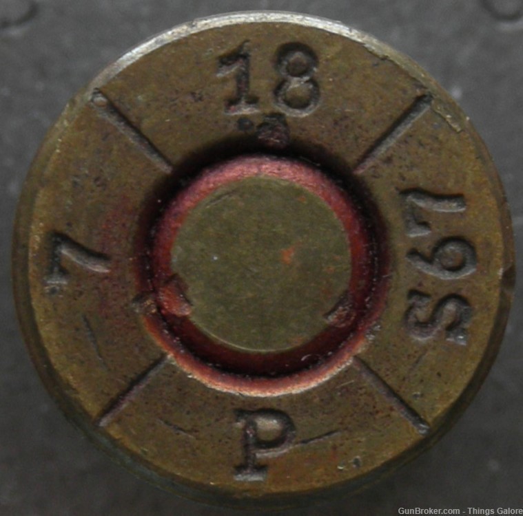WWI GERMAN 8MM MAUSER ammo Patrone SmK Cartridge S with AP core-img-0