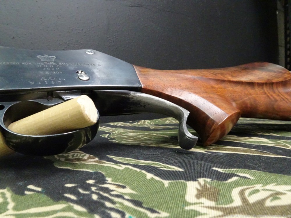 BSA Cadet Enfield 1884 Greener Rifle 375 W Custom Stock Trigger Work -img-11