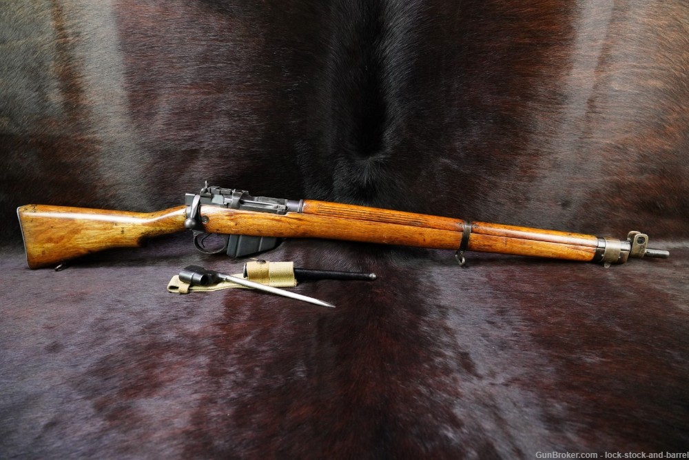 WWII Enfield No4 MkI Canada .303 British No.4 Mk1 Bolt Rifle Bayonet C&R-img-7