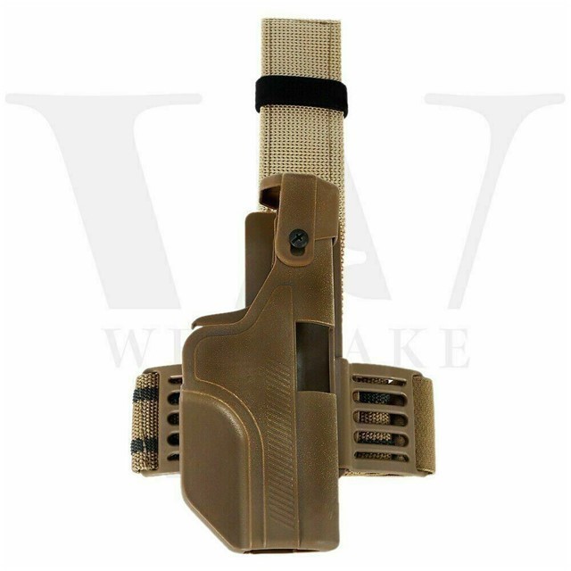 SP Automatic Load & Lock Leg Pistol Holster (FDE)-img-1