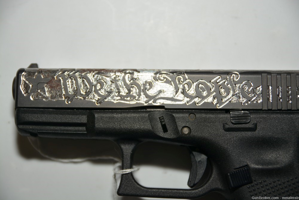 Glock 19 G19 9 mm Custom Engraved We The People-img-1