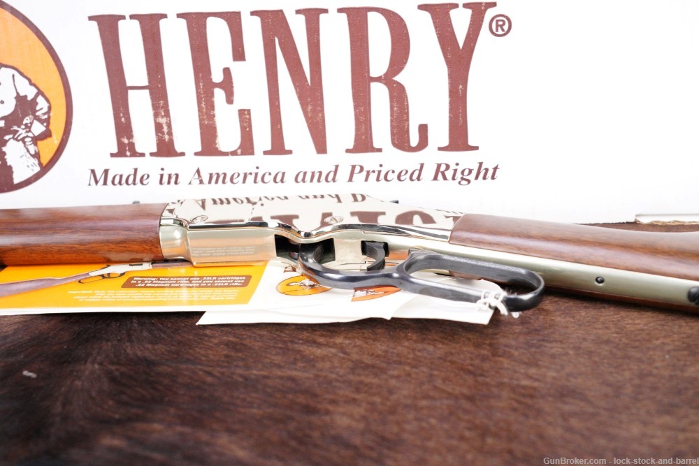 Henry Model Golden Boy H004 .22 S/L/LR 20" Blue & Brass Lever Action Rifle-img-12