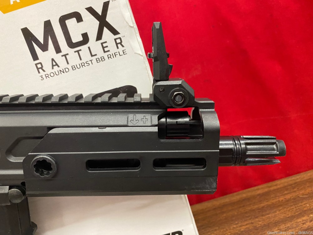 Sig Sauer MCX Rattler .177 Airgun 3-round burst Rifle w/ pellets and mag-img-7