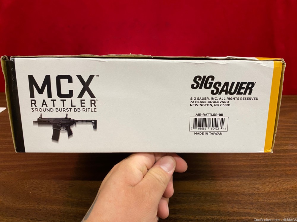 Sig Sauer MCX Rattler .177 Airgun 3-round burst Rifle w/ pellets and mag-img-46