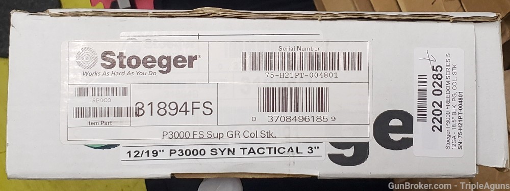 Stoeger P3000FS Supreme 12ga 18.5in barrel collapsible stock 31894FS-img-23