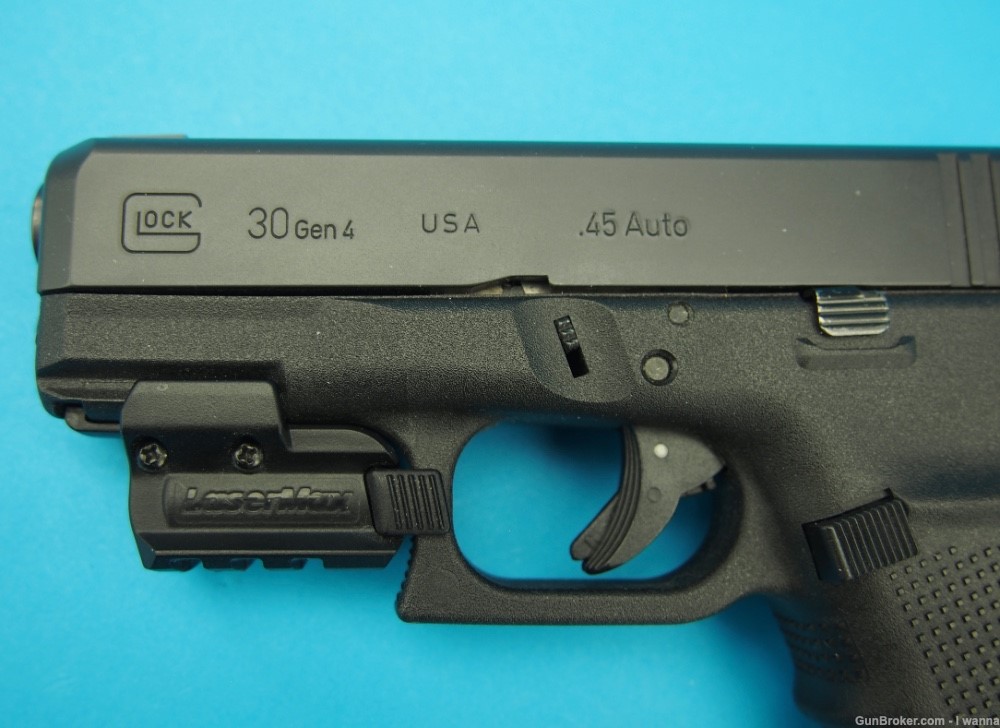 Glock 30 Gen 4 .45ACP w/Lasermax+3 Mags *LIKE-NEW* Penny/NoReserve/NoCCFee!-img-9