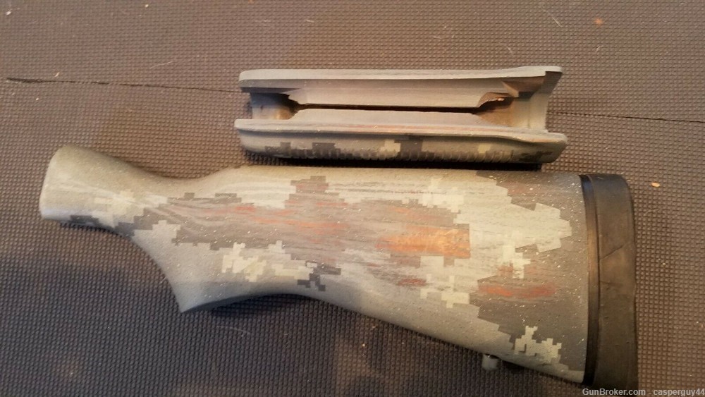 Remington 870/1187 12 Gauge Camo wood Stock and Riot style Forend set with -img-2
