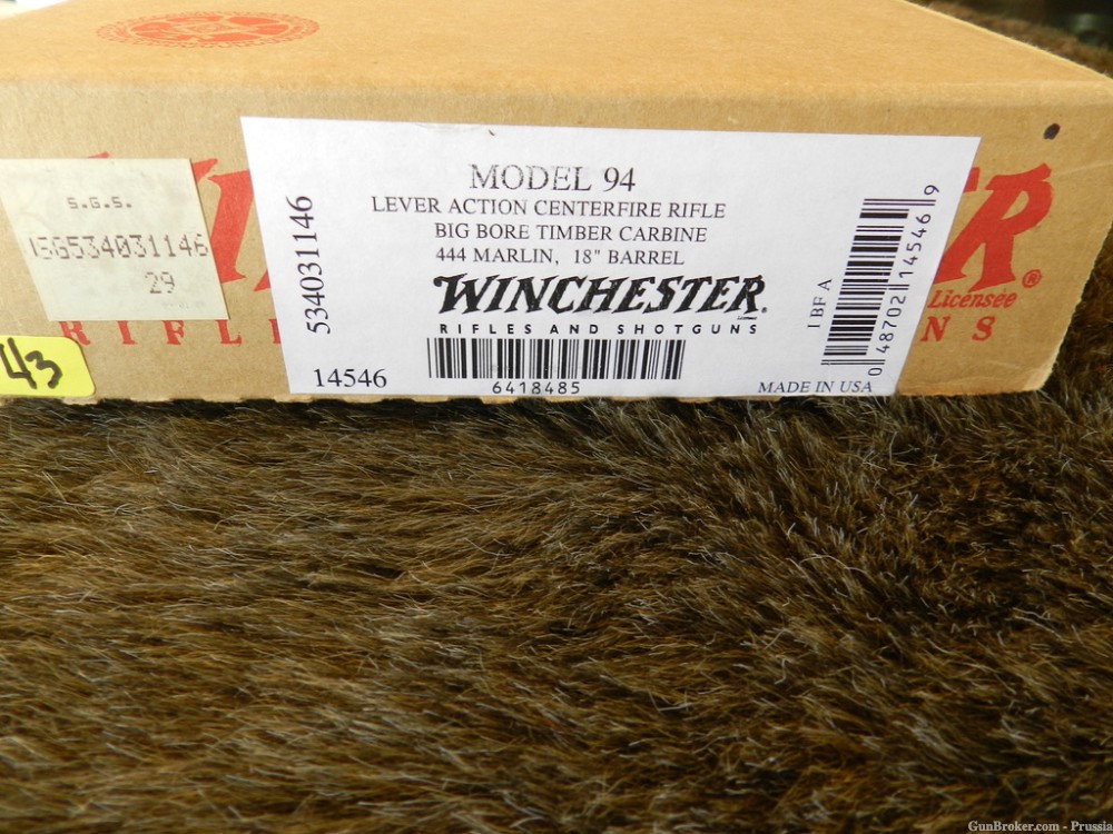 Winchester Moddel 94AE Big Bore Timber Carbine 444 Marlin NIB-img-23