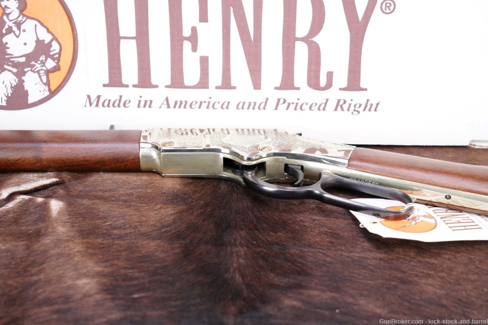 Henry Golden Boy H004BSA Boy Scouts .22 S/L/LR 20" Brass Lever Action Rifle-img-12