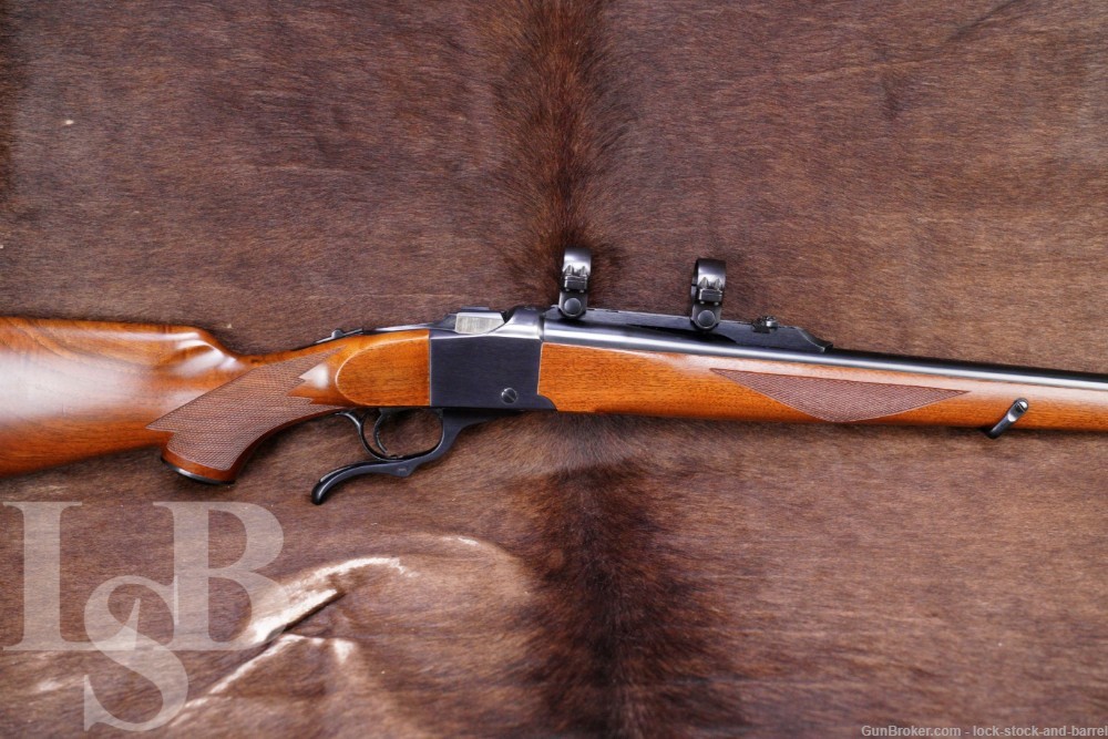 Ruger No.1 Model 01361 Mannlicher .243 Win 20” Single Shot Rifle MFD 1986-img-0