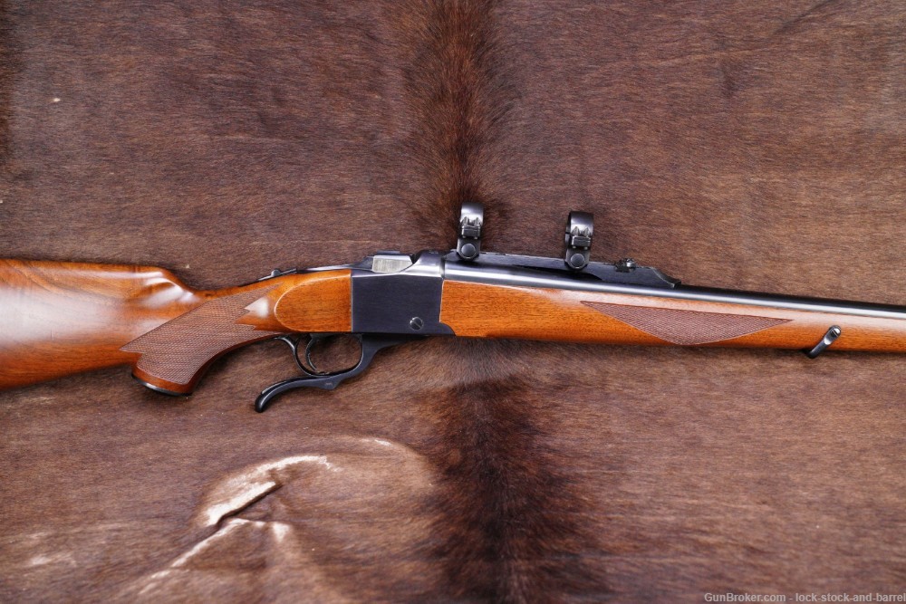 Ruger No.1 Model 01361 Mannlicher .243 Win 20” Single Shot Rifle MFD 1986-img-2