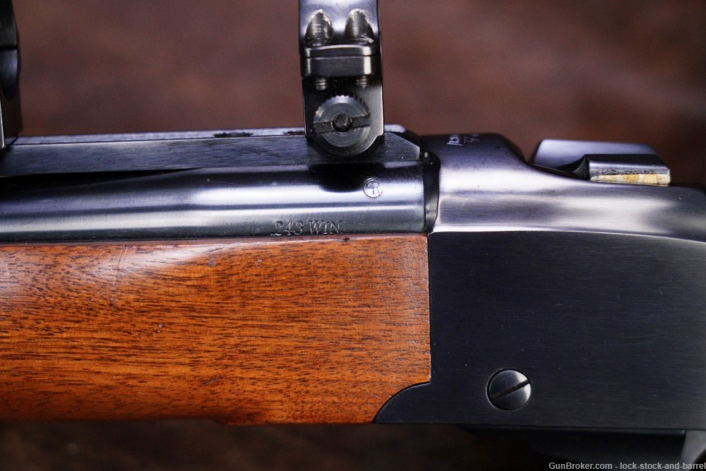 Ruger No.1 Model 01361 Mannlicher .243 Win 20” Single Shot Rifle MFD 1986-img-20