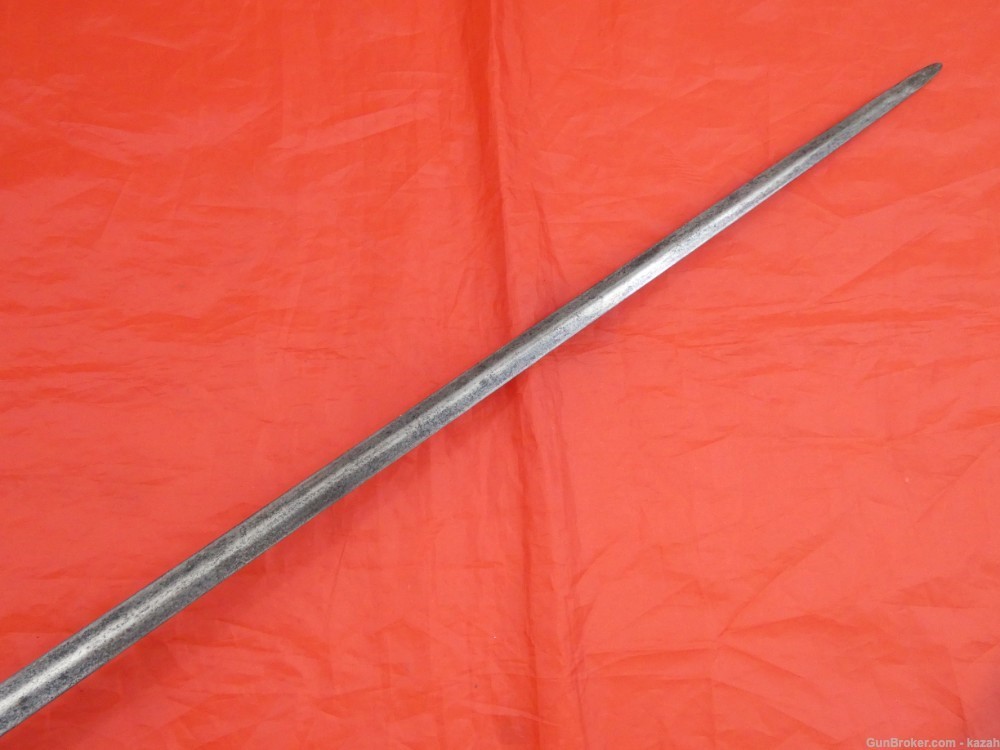18 cent. BRITISH m1786 INFANTRY OFFICERS SWORD Steel Hilt Leather Scabbard -img-11