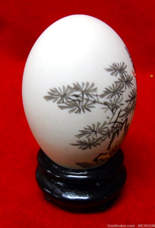 Antique Chinese hand painted Egg of “Chang-O.”-img-9