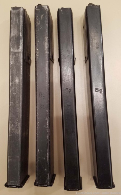 STEN 32rd 9mm Magazines STEN Mags, lot of 4 with loader-img-0