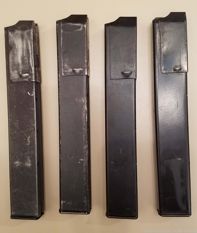 STEN 32rd 9mm Magazines STEN Mags, lot of 4 with loader-img-3