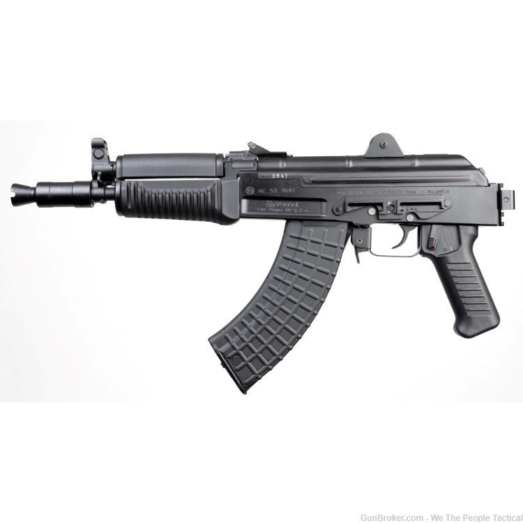 Arsenal SAM7K-44 Semi-Auto AK47 Pistol MILLED 7.62X39mm 8.5" Bar BLK NEW-img-1