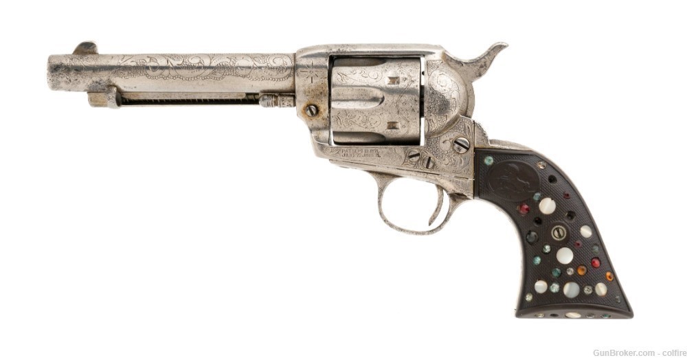 ENGRAVED COLT SINGLE ACTION ARMY 44-40 (C18093)-img-0
