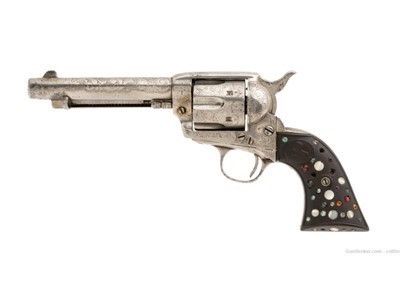 ENGRAVED COLT SINGLE ACTION ARMY 44-40 (C18093)