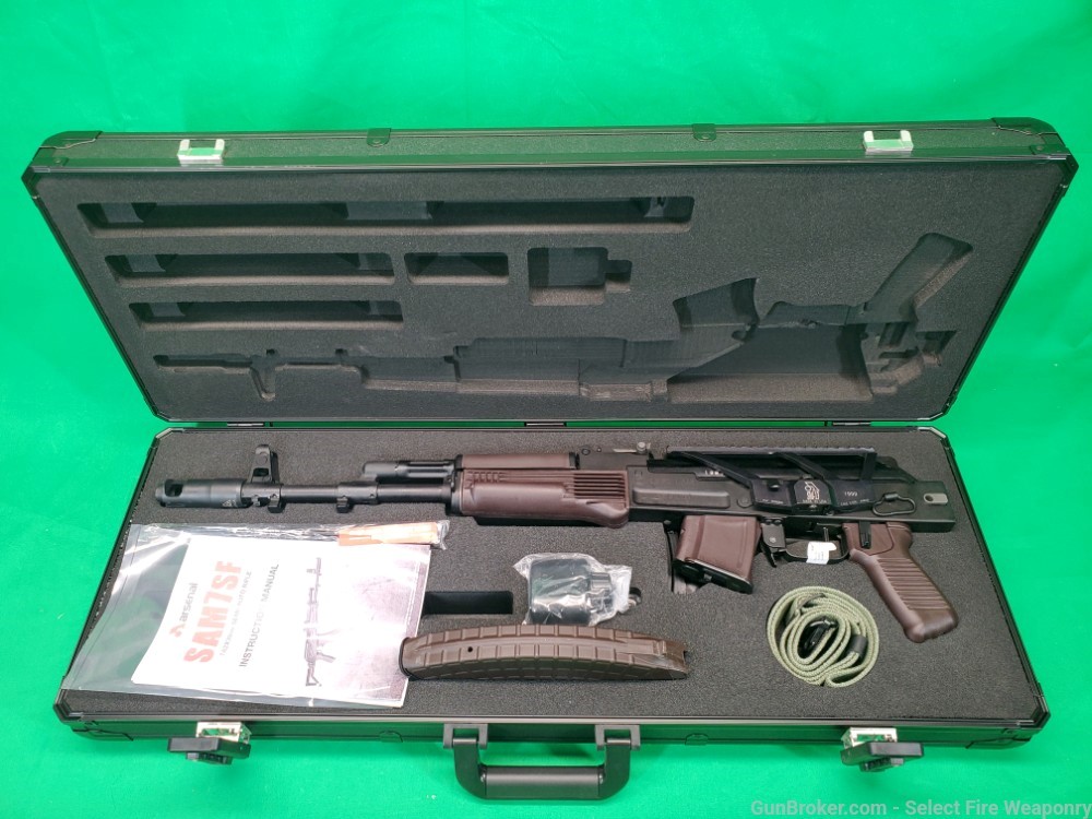 NIB Arsenal SAM7SF-94PM SAM7-SF 7.62x39 AK AK47 Side Folding Tactical Plum-img-10