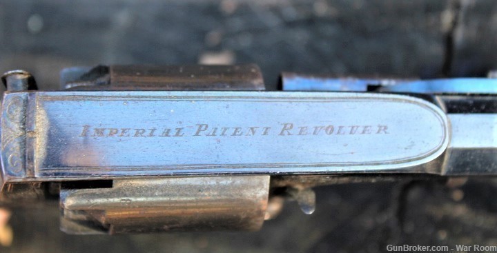 Adams Model 1854 Revolver Copy Marked Imperial Patent Revolver -img-10