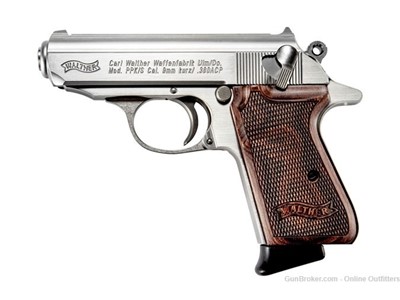 Walther PPK/S 380 ACP 3.3" 7+1 Limited Edition Wood Grips STORE DEMO