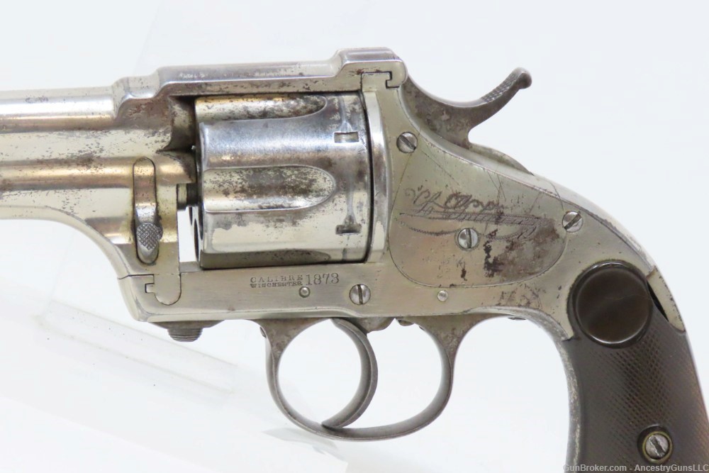 2 NAMES, 1 STRUCK Antique MERWIN & HULBERT Revolver .44-40 Owen Gutierrez-img-3