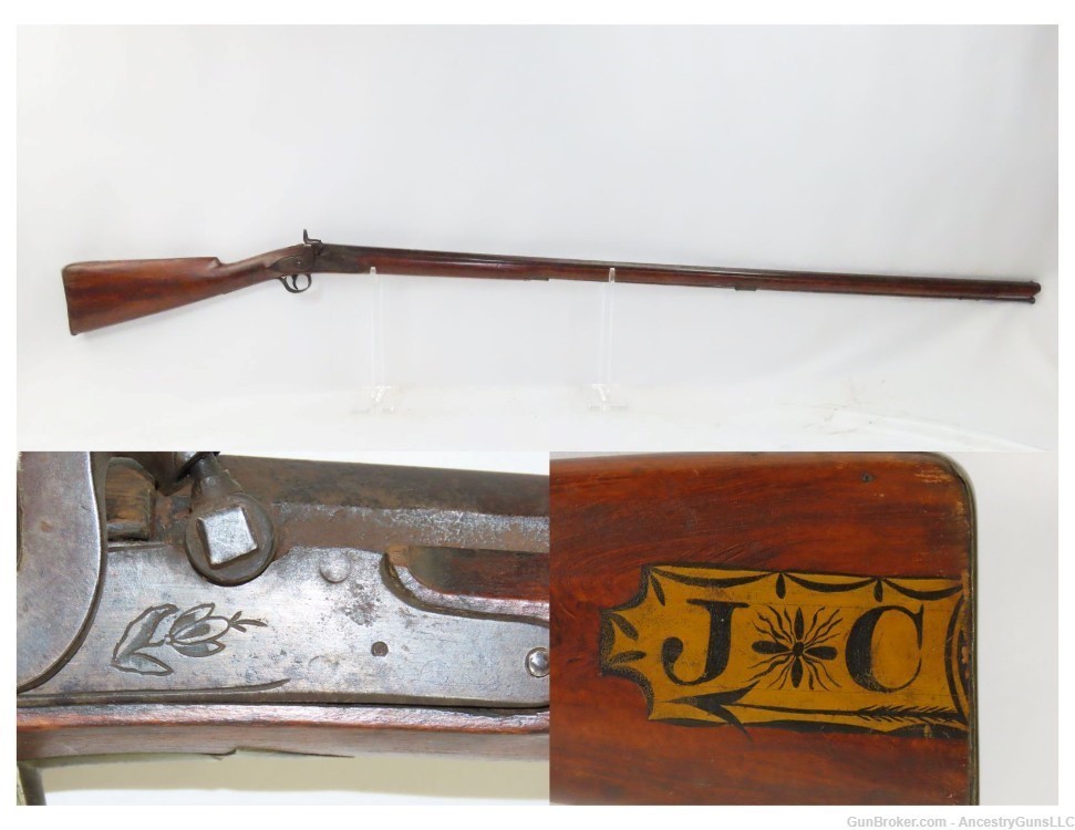 1800s English Fowler TRADE GUN .63 PIONEER INDIAN Frontier SETTLER  Antique-img-0