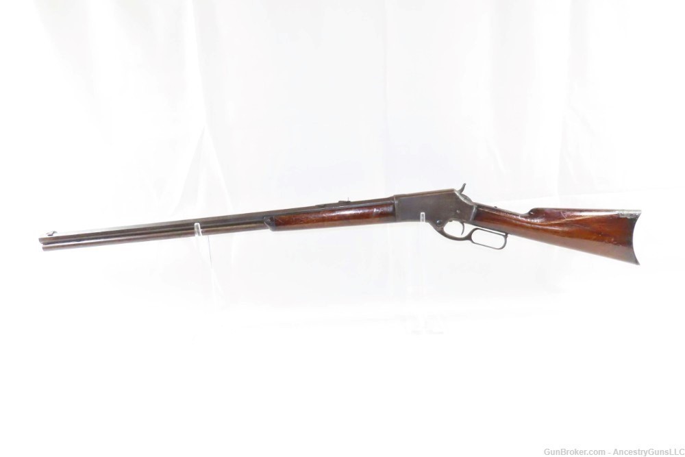 c1888 mfr. Antique MARLIN Model 1881 .38-55 WCF Rifle Octagonal Barrel 1st -img-1