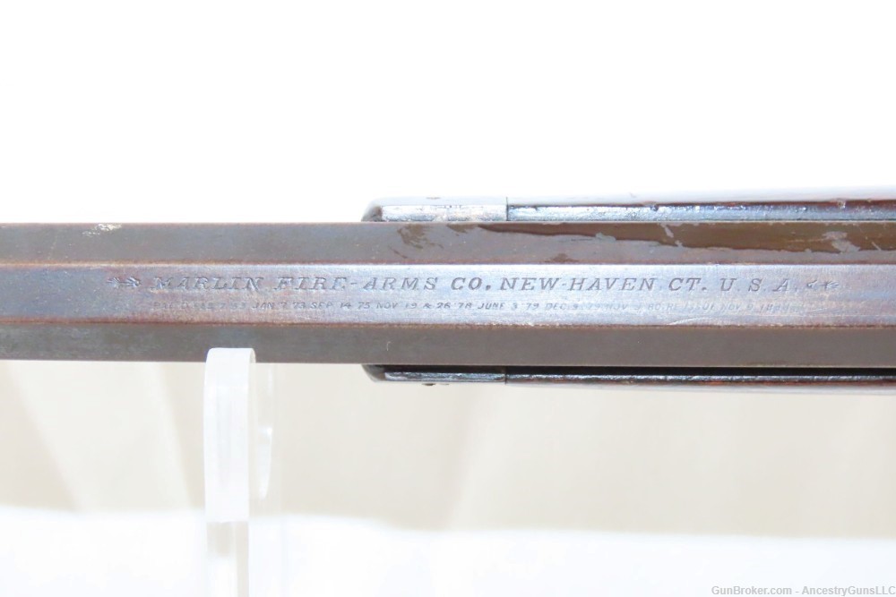 c1888 mfr. Antique MARLIN Model 1881 .38-55 WCF Rifle Octagonal Barrel 1st -img-7