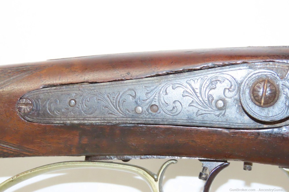 TRENTON, NJ c1850s H. PARKER & CO. .36 FRONTIER Pioneer Long Rifle  Antique-img-5