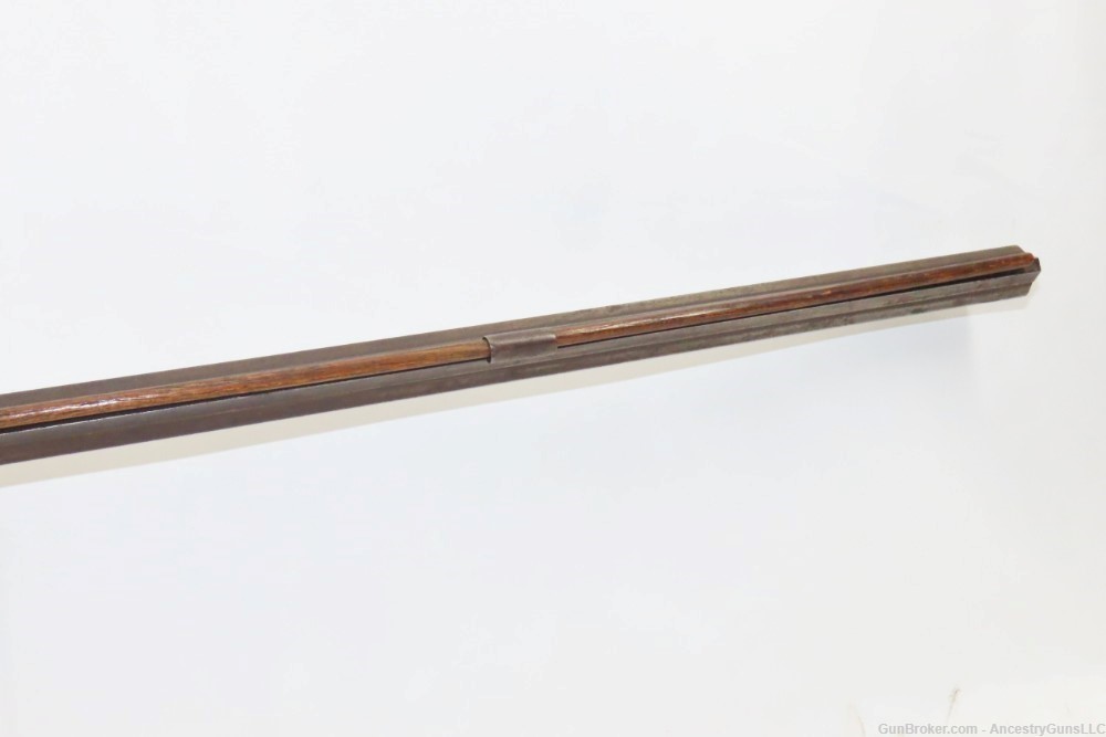 TRENTON, NJ c1850s H. PARKER & CO. .36 FRONTIER Pioneer Long Rifle  Antique-img-9