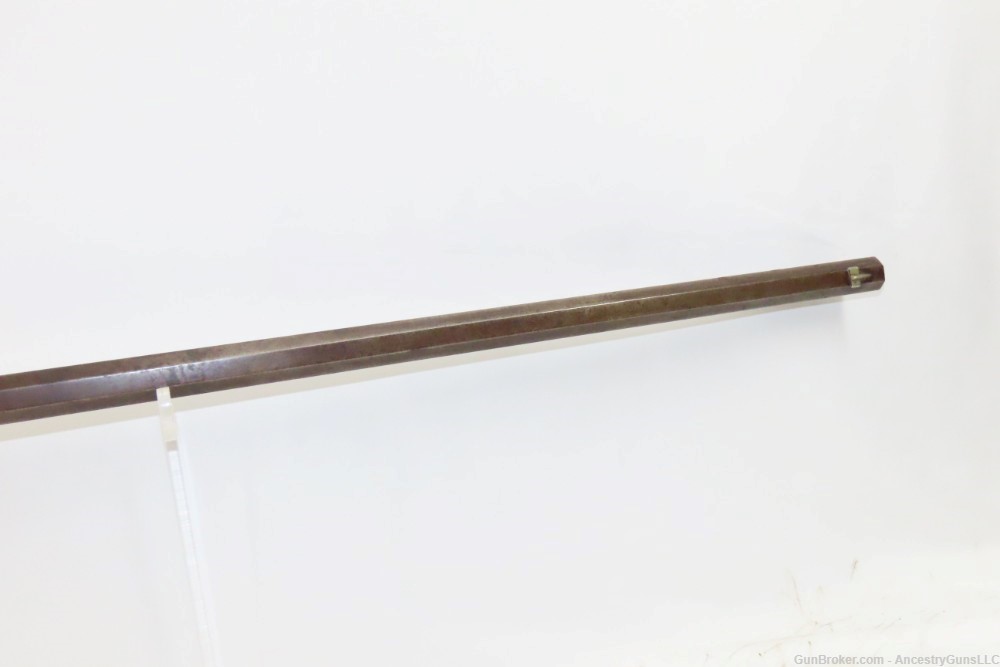 TRENTON, NJ c1850s H. PARKER & CO. .36 FRONTIER Pioneer Long Rifle  Antique-img-13