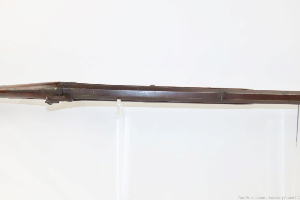 TRENTON, NJ c1850s H. PARKER & CO. .36 FRONTIER Pioneer Long Rifle  Antique-img-12