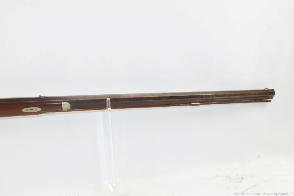 TRENTON, NJ c1850s H. PARKER & CO. .36 FRONTIER Pioneer Long Rifle  Antique-img-4