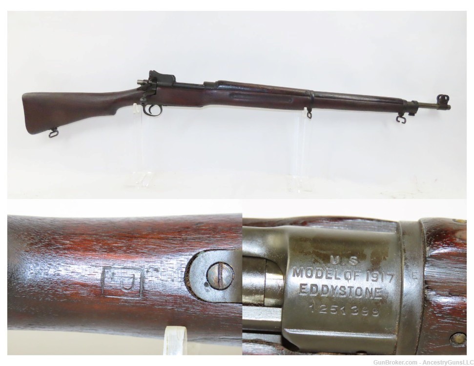 WORLD WAR I US EDDYSTONE Model 1917 Rifle SGT. ALVIN YORK High Standard C&R-img-0
