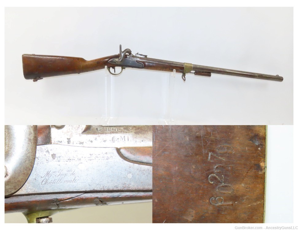 CIVIL WAR French Arsenal Made M1829/61 Perc. Conversion ARTILLERY MUSKETOON-img-0