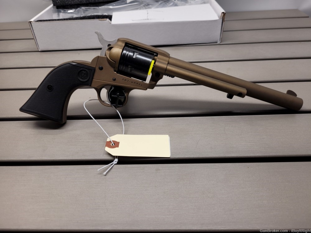 Penny Auction! Ruger Wrangler .22 LR Revolver Bronze Cerakote 6 1/2" Barrel-img-1