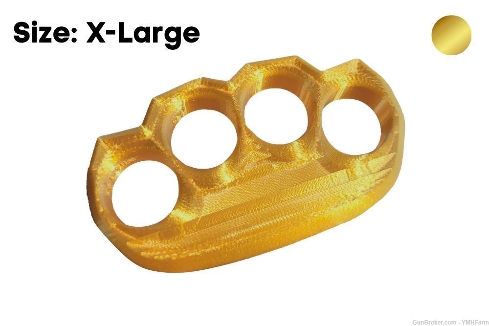 Ergo Knuckles X-Large Gold Plastic Knuckles-img-0