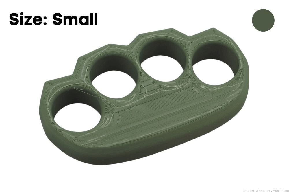 Ergo Knuckles Small Olive Drab Green Plastic Knuckles-img-0