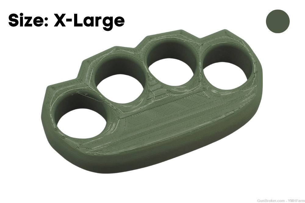 Ergo Knuckles X-Large Olive Drab Green Plastic Knuckles-img-0