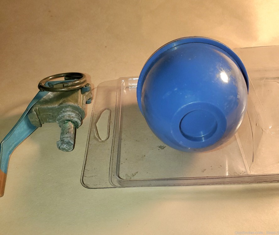 Inert Practice Grenade blue plastic with spoon, head and pin.-img-6
