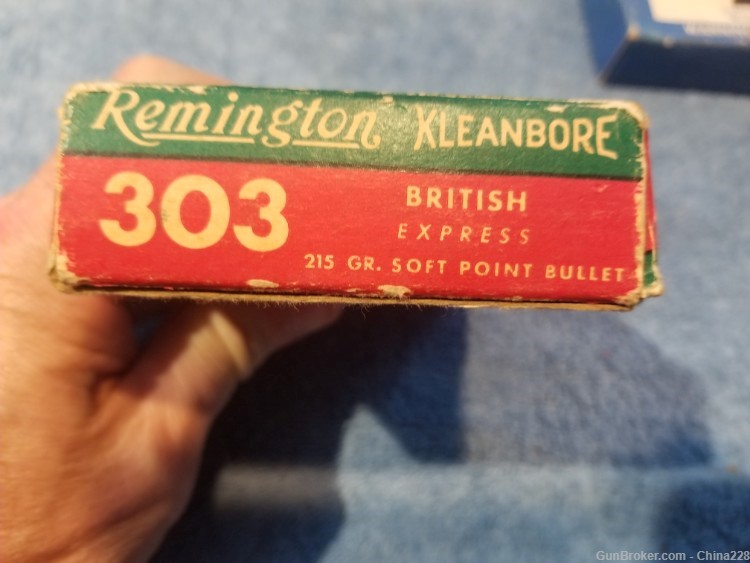 19 Rounds of Vintage Remington Kleanbore Express .303 British 215gr SP Ammo-img-2