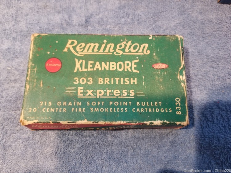19 Rounds of Vintage Remington Kleanbore Express .303 British 215gr SP Ammo-img-0