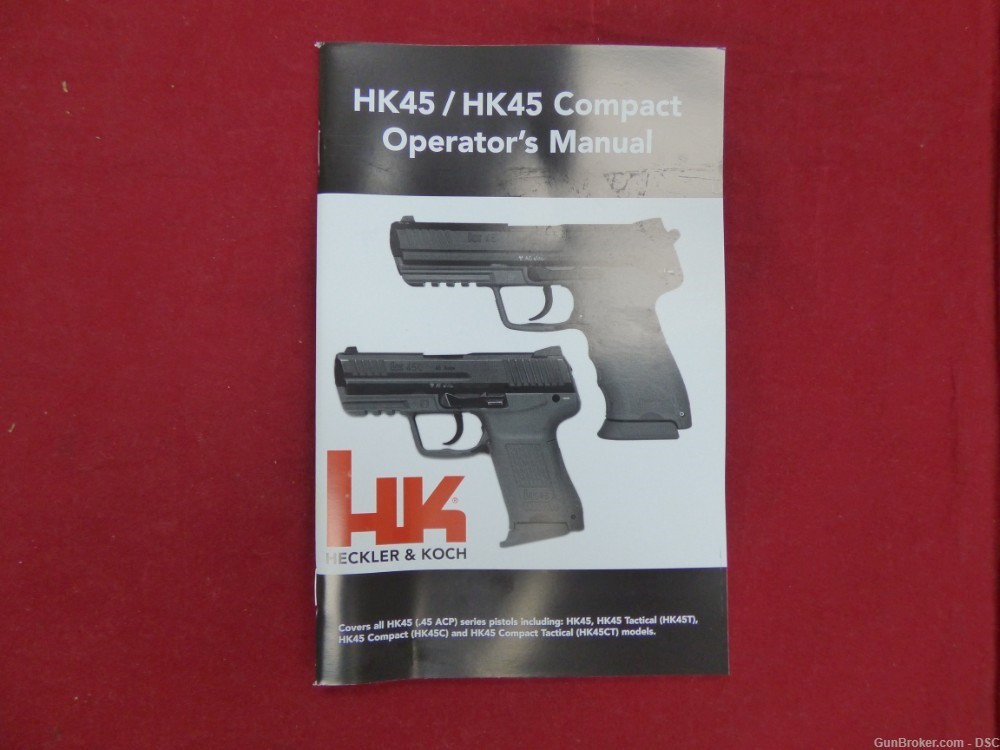 Heckler & Koch HK45C Tactical V1 - .45 ACP H&K HK45CT Night Sights TB 2013-img-7