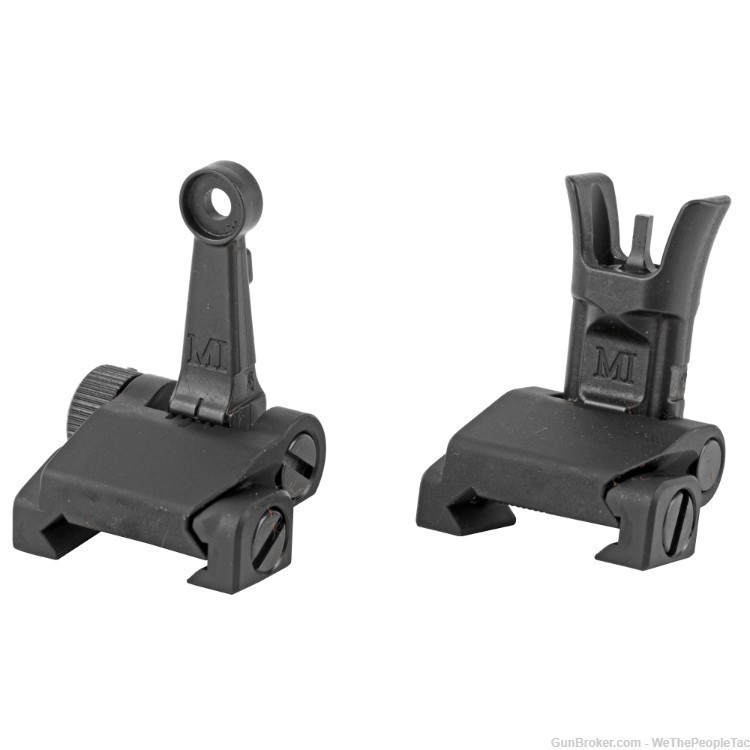 Midwest Industries Combat Rifle Back Up Iron Sights BUIS USGI Mil-Spec NEW-img-1