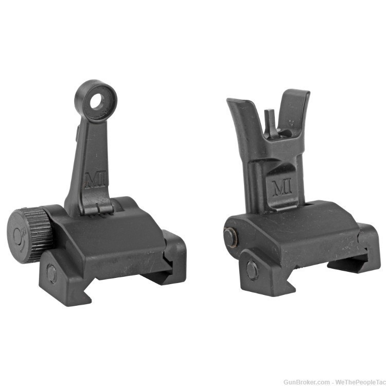 Midwest Industries Combat Rifle Back Up Iron Sights BUIS USGI Mil-Spec NEW-img-0