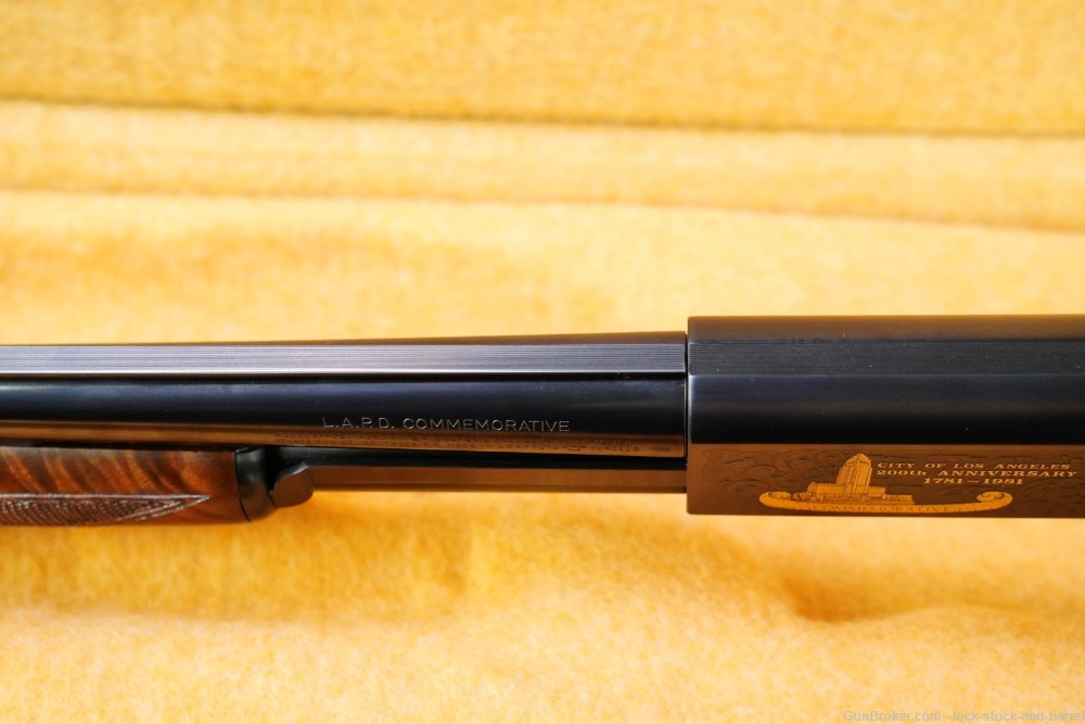 Ithaca Model 37 LAPD 12 GA 28" 18 1/2" Engraved Pump Action Shotgun, 1981-img-19